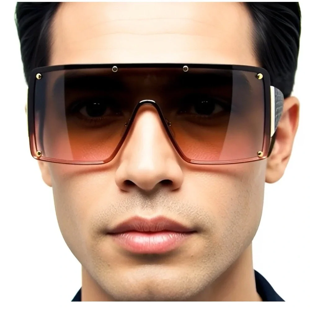 Futuristic Modern Contemporary‎ Retro Party SUN GLASSES Sleek Lentes Gafas 2026